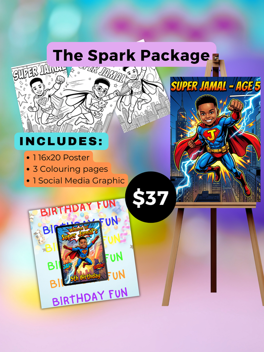 Starter Pack - The Spark Package. Superhero Themed