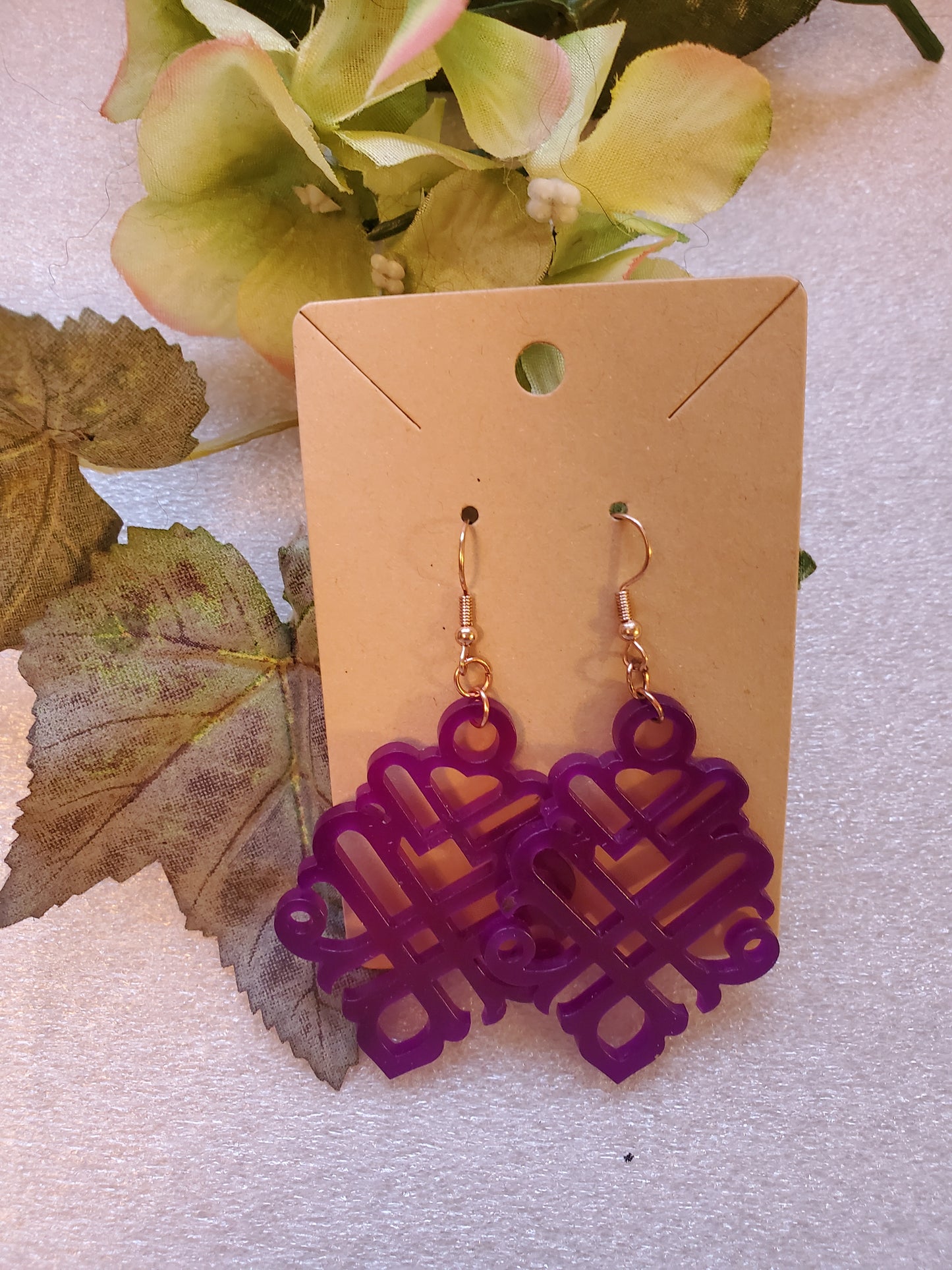 Damask Laser Cut Earrings