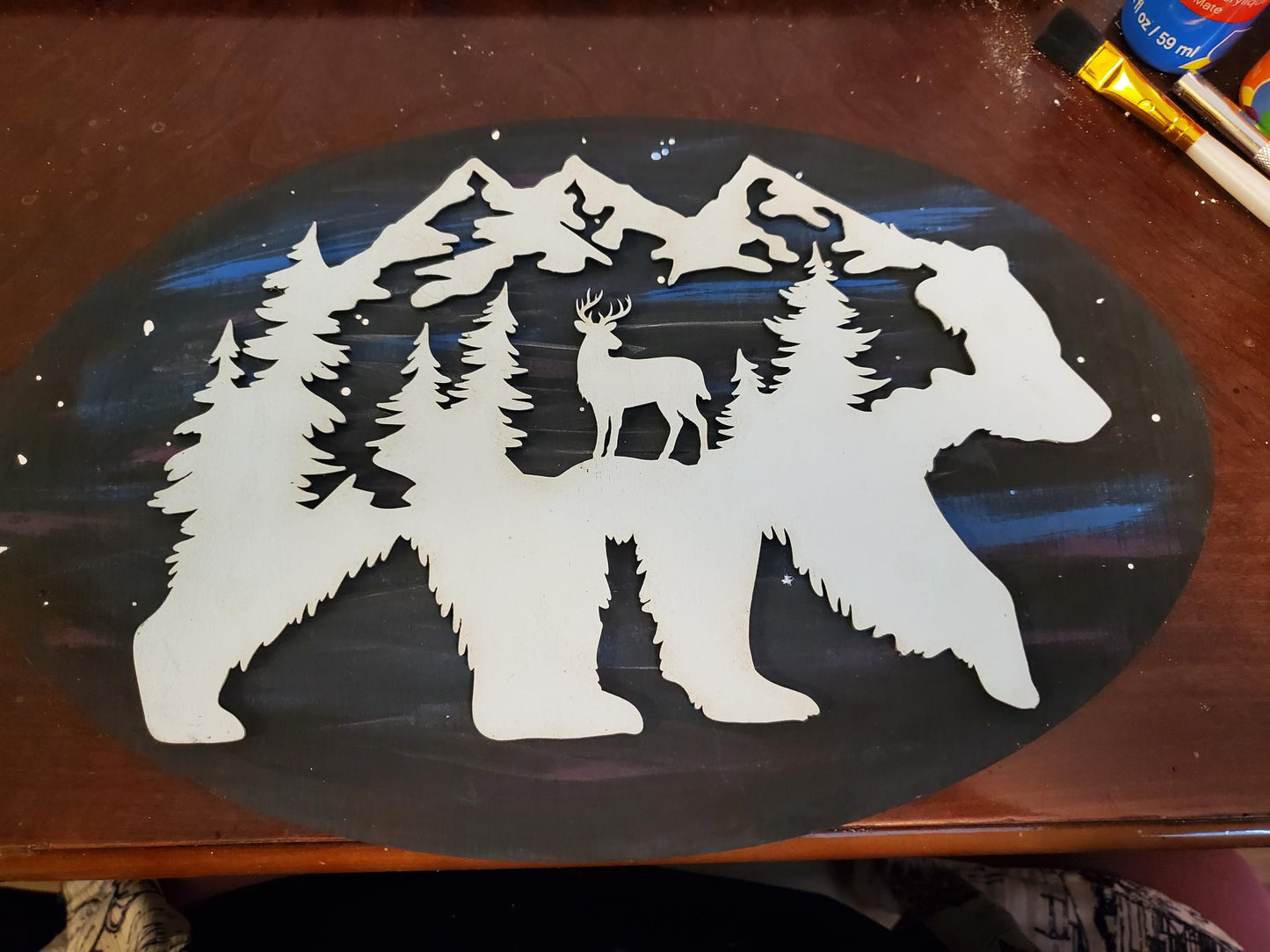 Bear Mountain Starry Skies 3D sign